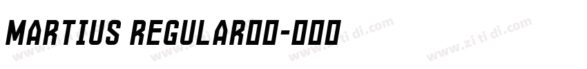 Martius Regular字体字体转换